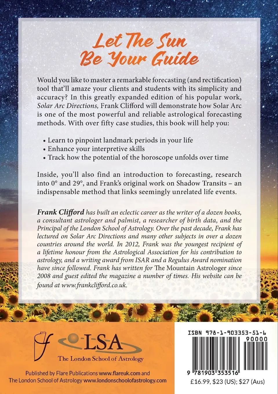 Rückseite: 9781903353516 | The Solar Arc Handbook | Frank C Clifford | Taschenbuch | Englisch