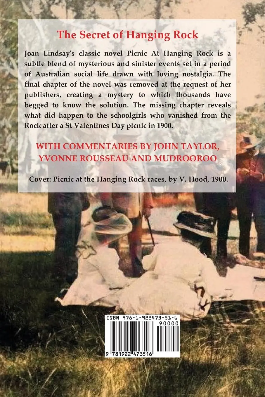 Rückseite: 9781922473516 | The Secret of Hanging Rock: With Commentaries by John Taylor,...
