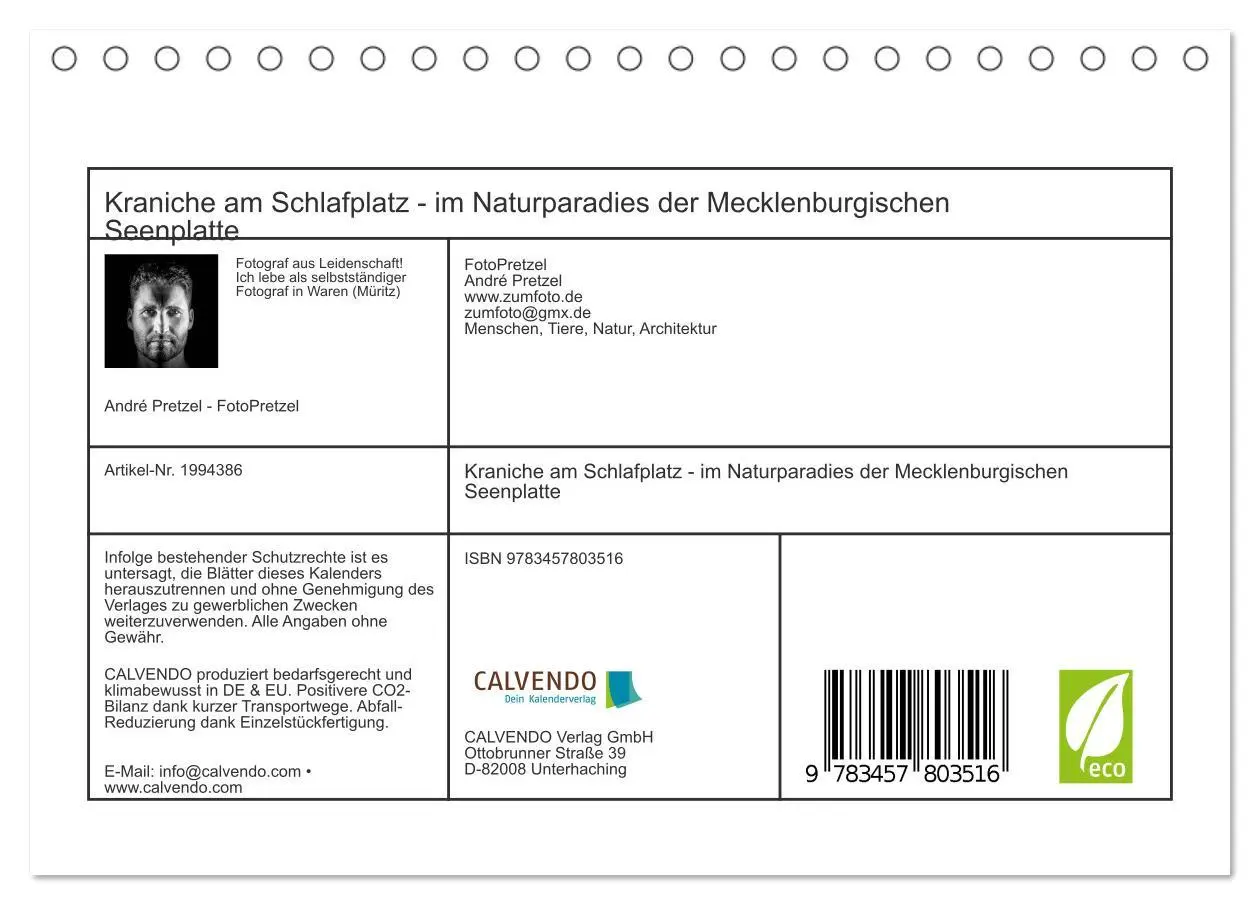 Bild: 9783457803516 | Kraniche am Schlafplatz - im Naturparadies der Mecklenburgischen...