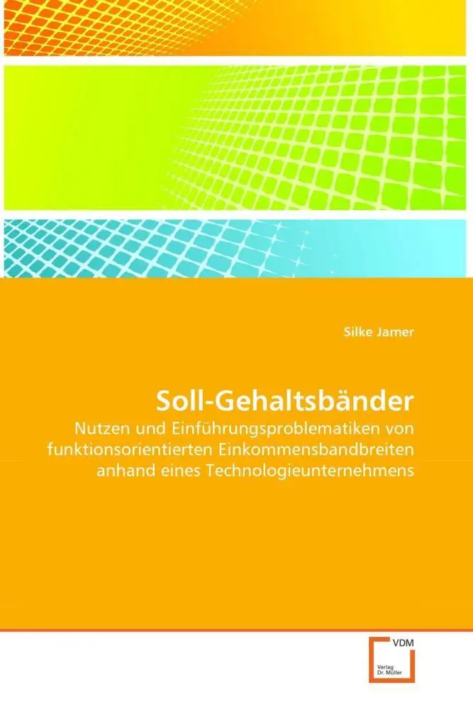 Cover: 9783639133516 | Soll-Gehaltsbänder | Silke Jamer | Taschenbuch | Deutsch