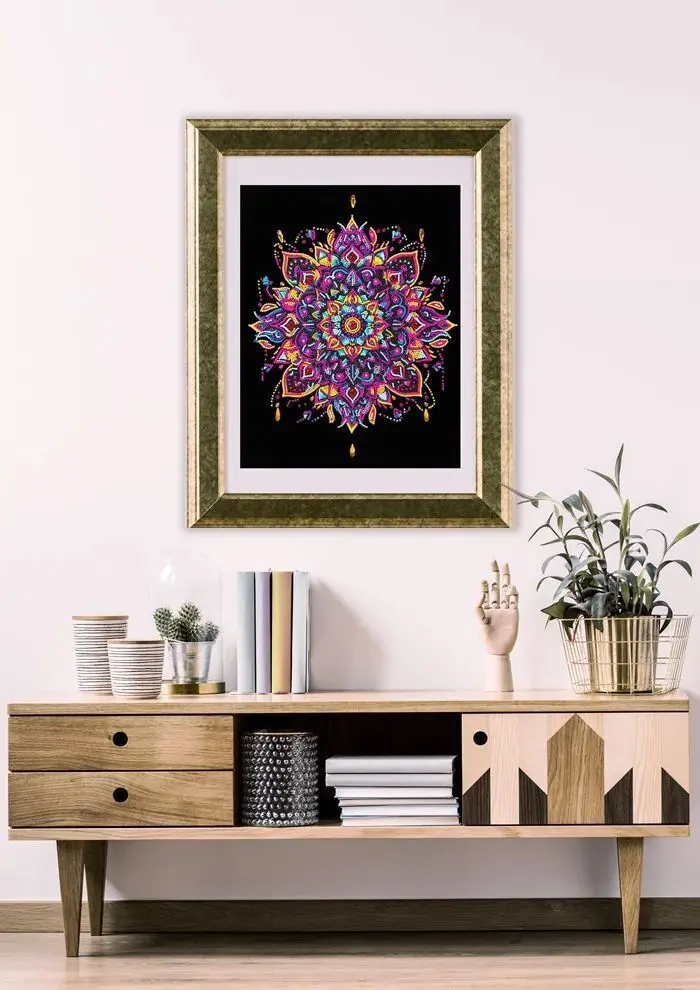 Bild: 4895225943616 | DIAMOND DOTZ - Diamond Painting Neon Mandala | Kit (Bastelset) | 2025
