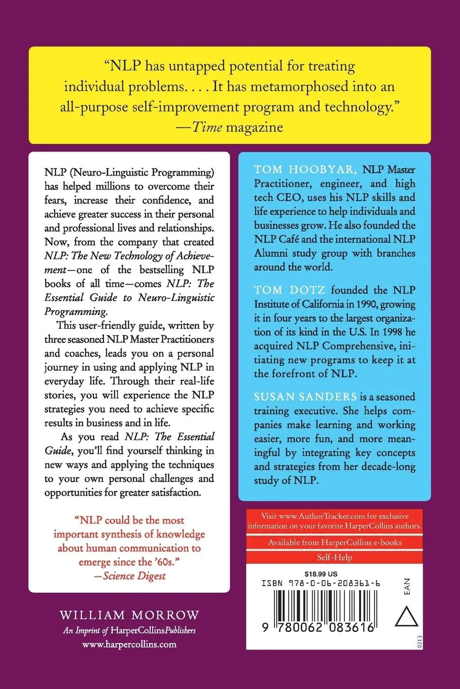Rückseite: 9780062083616 | NLP | The Essential Guide to Neuro-Linguistic Programming | Buch