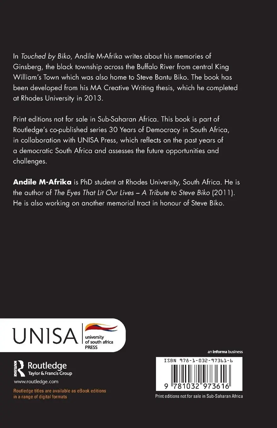 Rückseite: 9781032973616 | Touched by Biko | Andile M-Afrika | Taschenbuch | Englisch | 2024