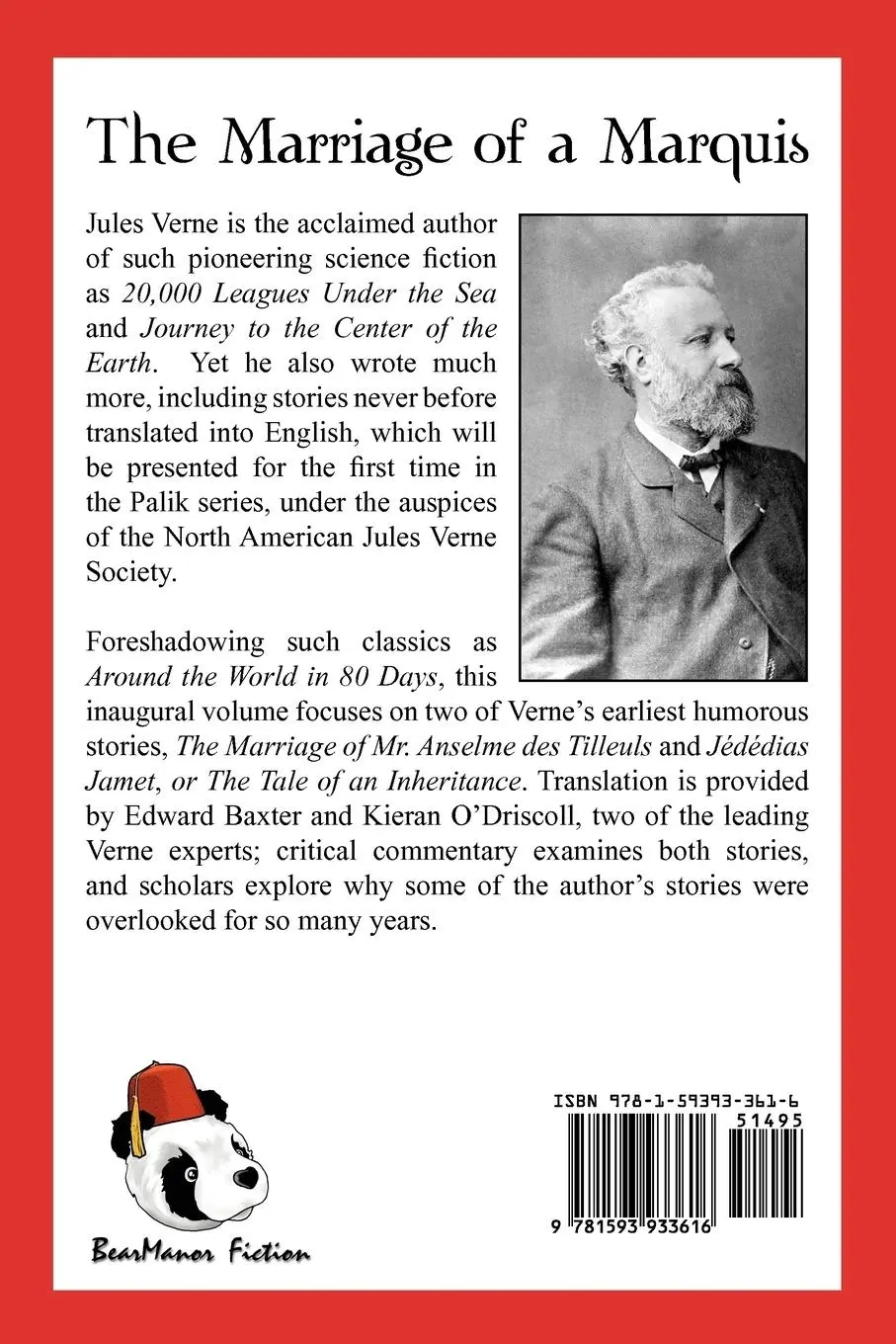 Rückseite: 9781593933616 | The Marriage of a Marquis | Jules Verne | Taschenbuch | Englisch