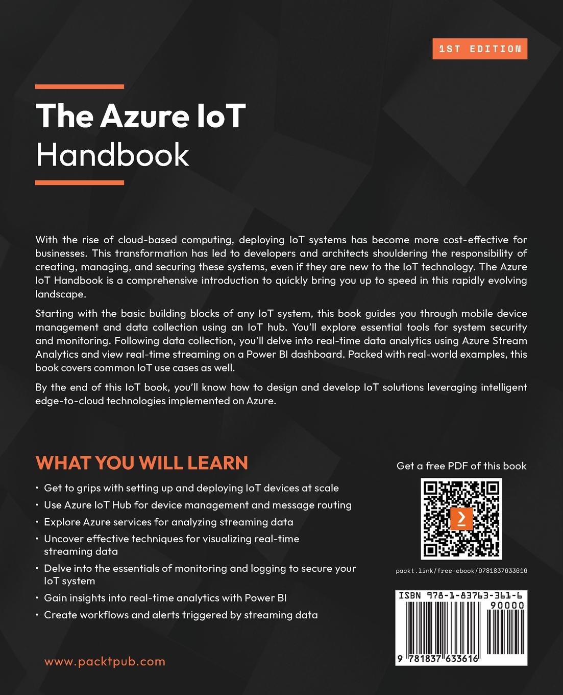 Rückseite: 9781837633616 | The Azure IoT Handbook | Dan Clark | Taschenbuch | Englisch | 2023