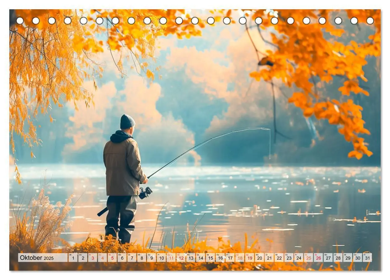 Bild: 9783383783616 | Angeln und Fischen Impressionen (Tischkalender 2025 DIN A5 quer),...