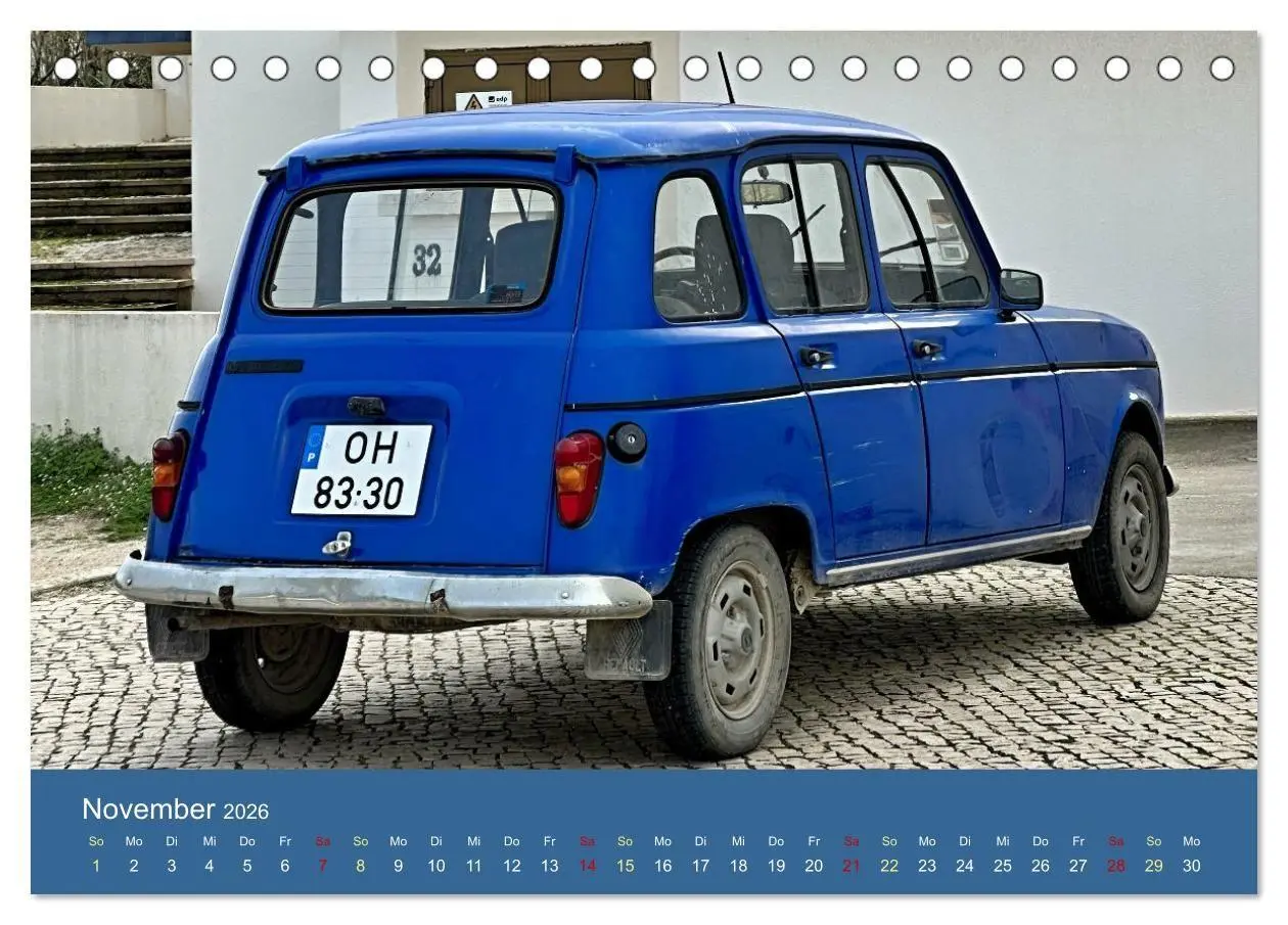 Bild: 9783516673616 | Kultauto aus Frankreich - Renault 4 (Tischkalender 2026 DIN A5...