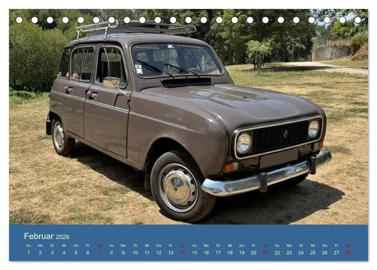 Bild: 9783516673616 | Kultauto aus Frankreich - Renault 4 (Tischkalender 2026 DIN A5...