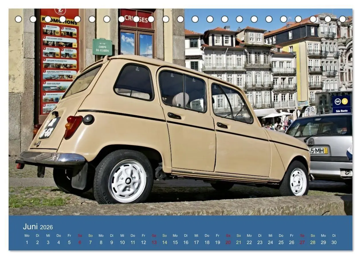 Bild: 9783516673616 | Kultauto aus Frankreich - Renault 4 (Tischkalender 2026 DIN A5...