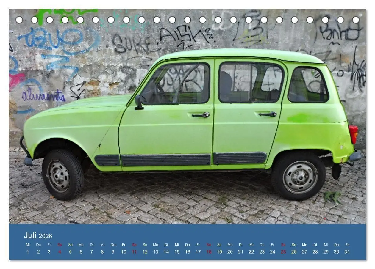 Bild: 9783516673616 | Kultauto aus Frankreich - Renault 4 (Tischkalender 2026 DIN A5...