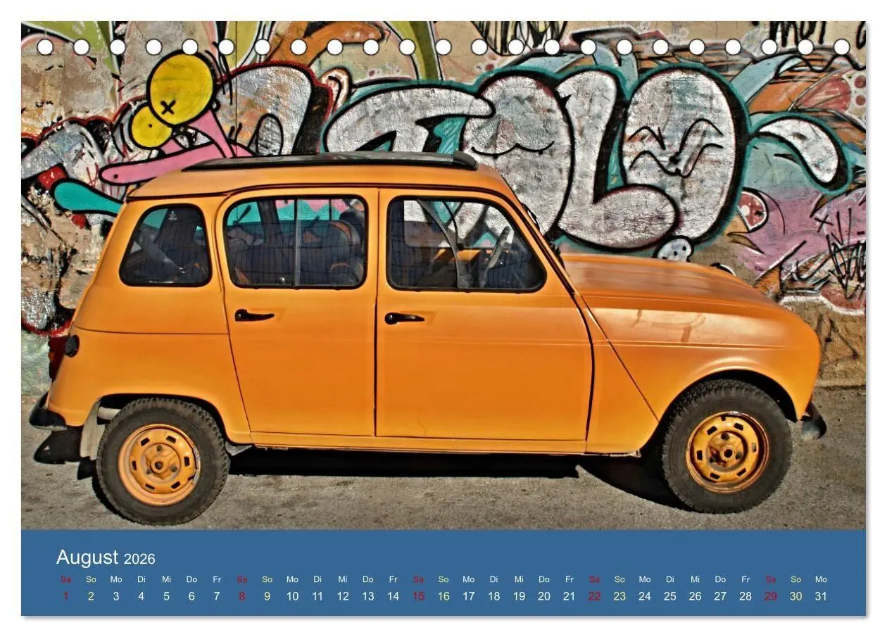 Bild: 9783516673616 | Kultauto aus Frankreich - Renault 4 (Tischkalender 2026 DIN A5...
