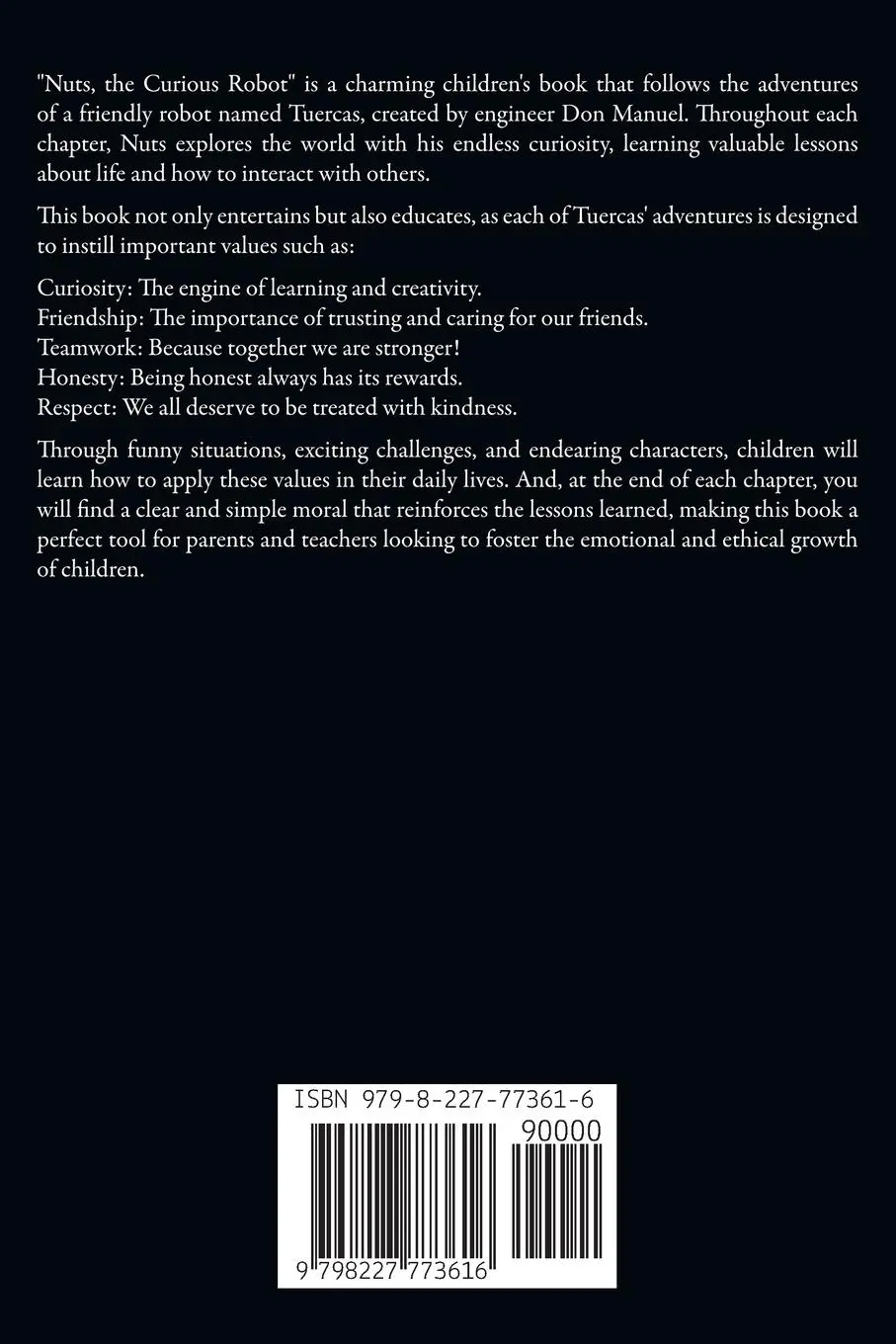 Rückseite: 9798227773616 | Nuts, the Curious Robot | V Sanders Anita | Taschenbuch | Englisch