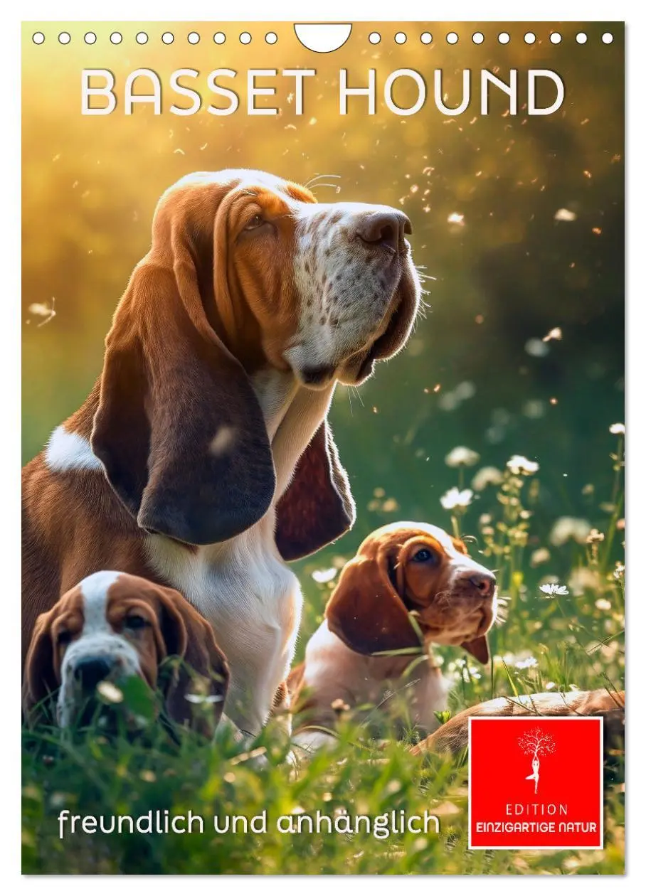 Cover: 9783516283716 | Basset Hound - freundlich und anhänglich (Wandkalender 2026 DIN A4...