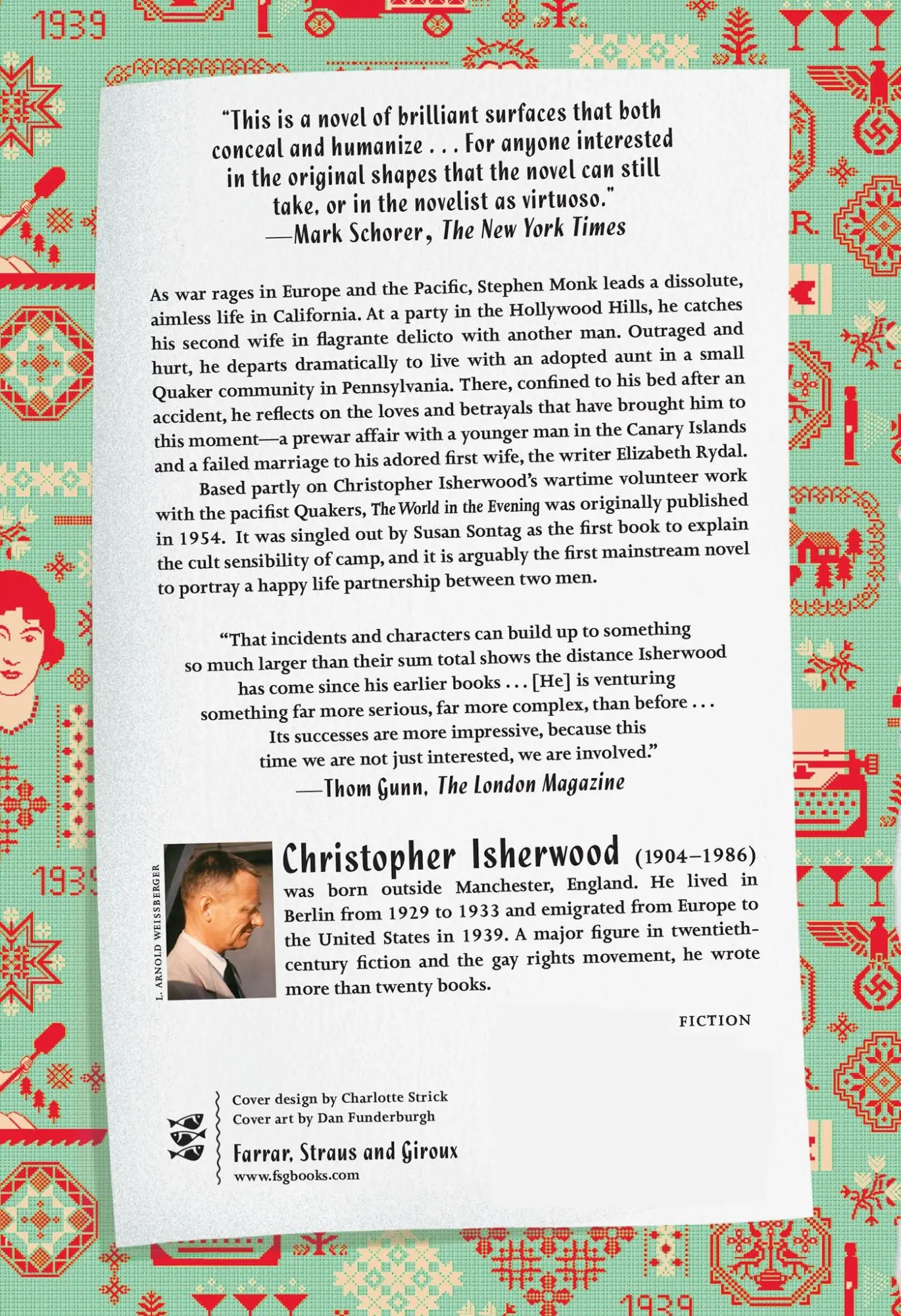 Rückseite: 9780374533816 | World in the Evening | Christopher Isherwood | Taschenbuch | Englisch