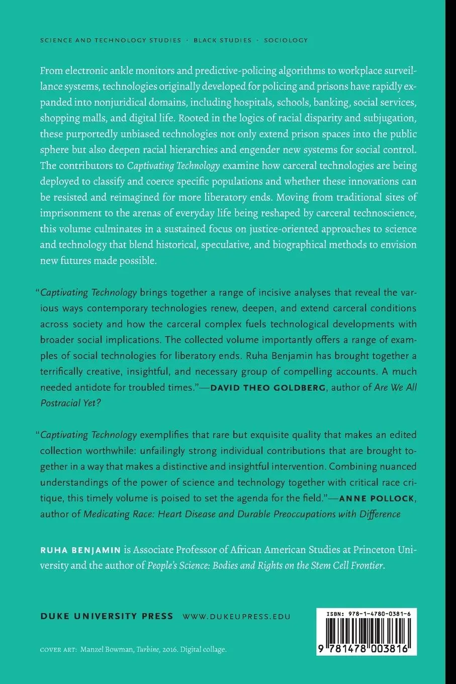Rückseite: 9781478003816 | Captivating Technology | Ruha Benjamin | Taschenbuch | Englisch | 2019