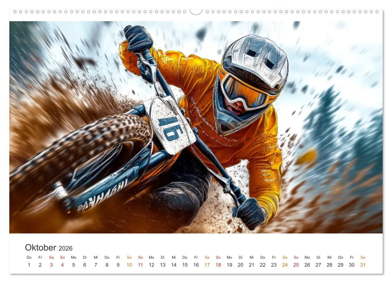 Bild: 9783457253816 | Mountainbike - Highspeed durch das Jahr (Wandkalender 2026 DIN A2...