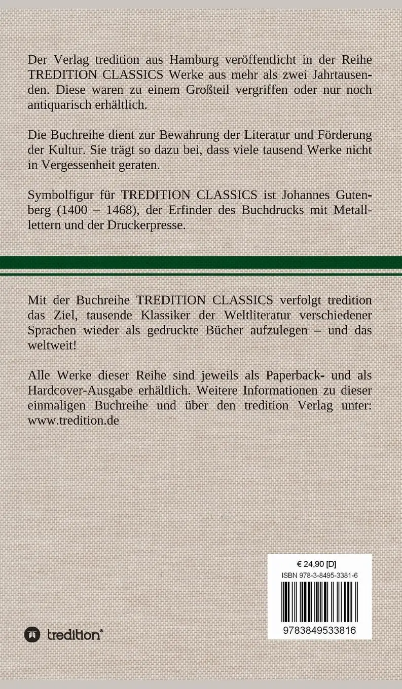 Rückseite: 9783849533816 | Der Graf von Monte Christo | Fünfter Band | Alexandre Dumas | Buch