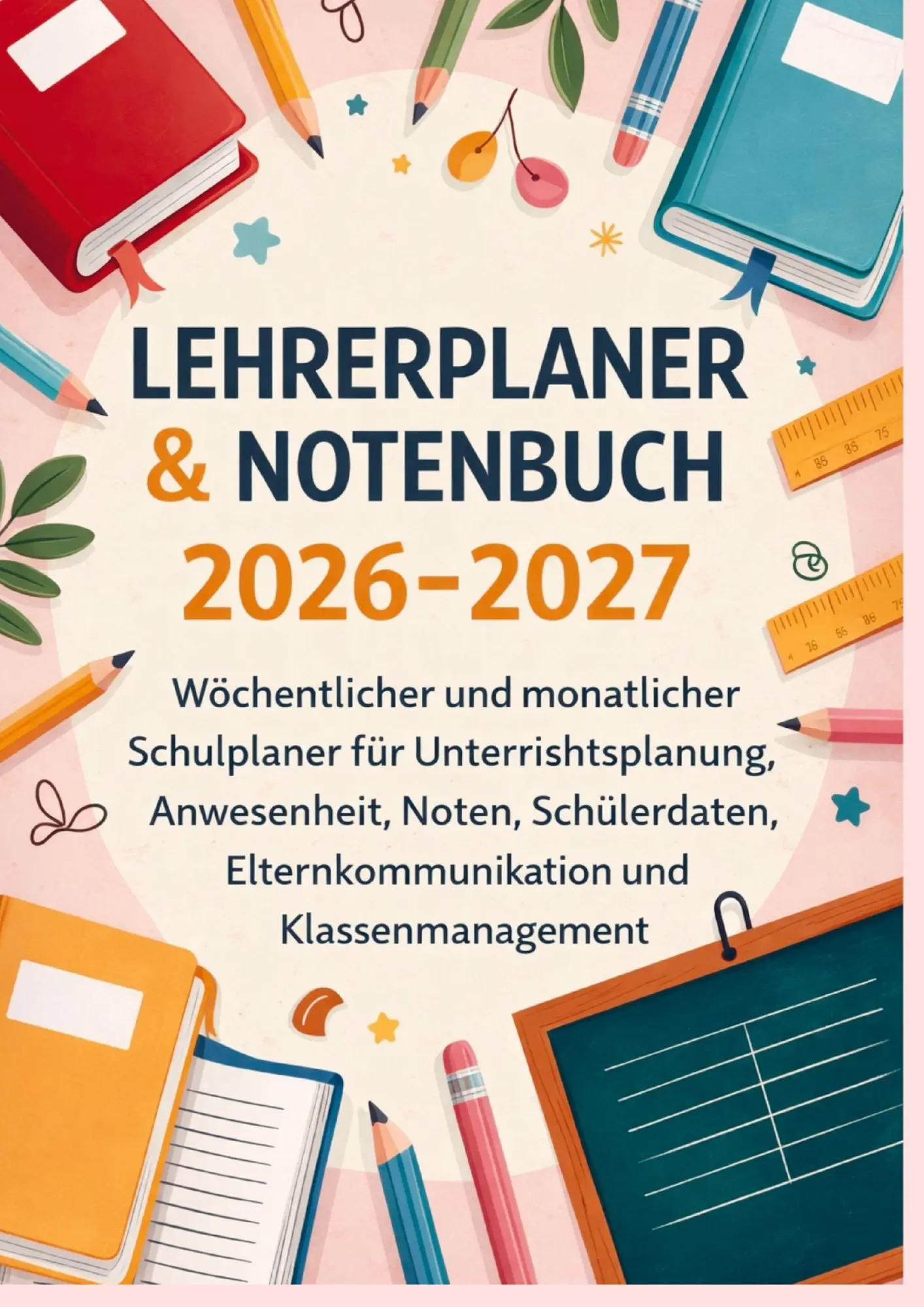 Cover: 9789403883816 | Lehrerplaner &amp; Notenbuch 2026-2027: Wöchentlicher und monatlicher...