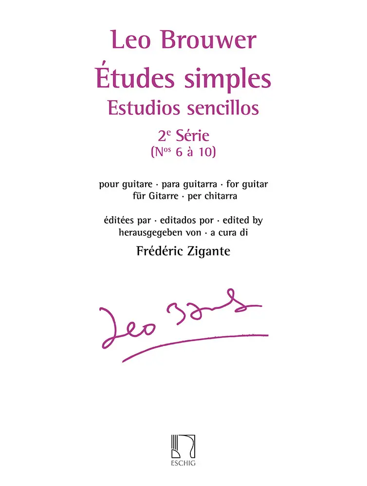 Cover: 9790044093816 | Etudes simples vol.2 (nos.6-10) pour guitare estudios sencillos | Buch