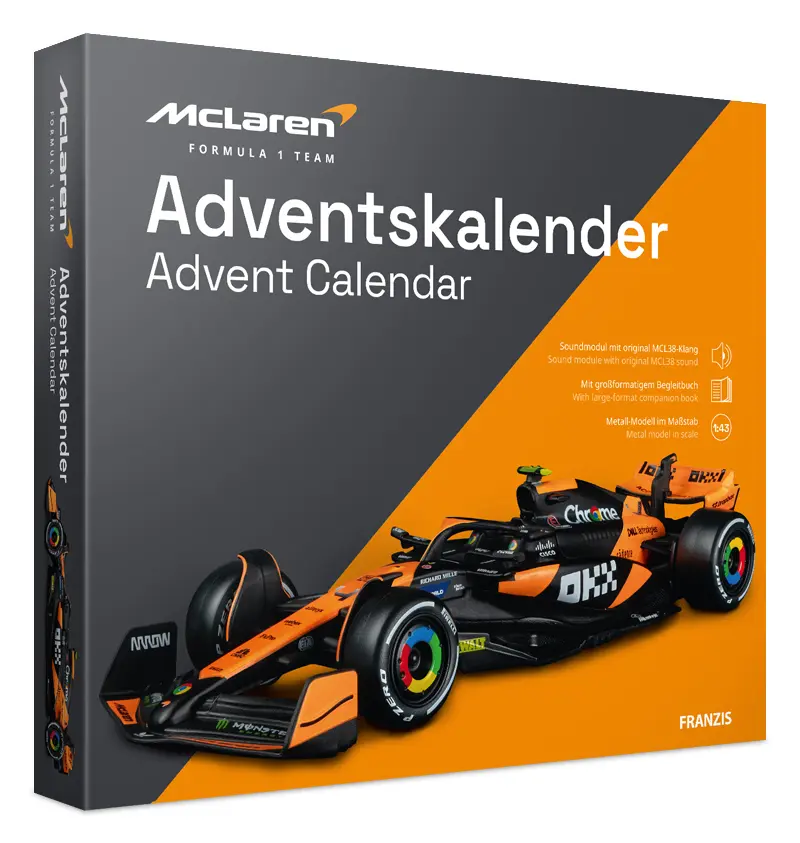 Cover: 4019631673916 | FRANZIS 67391 - McLaren Formula 1 Team Adventskalender | Franzis