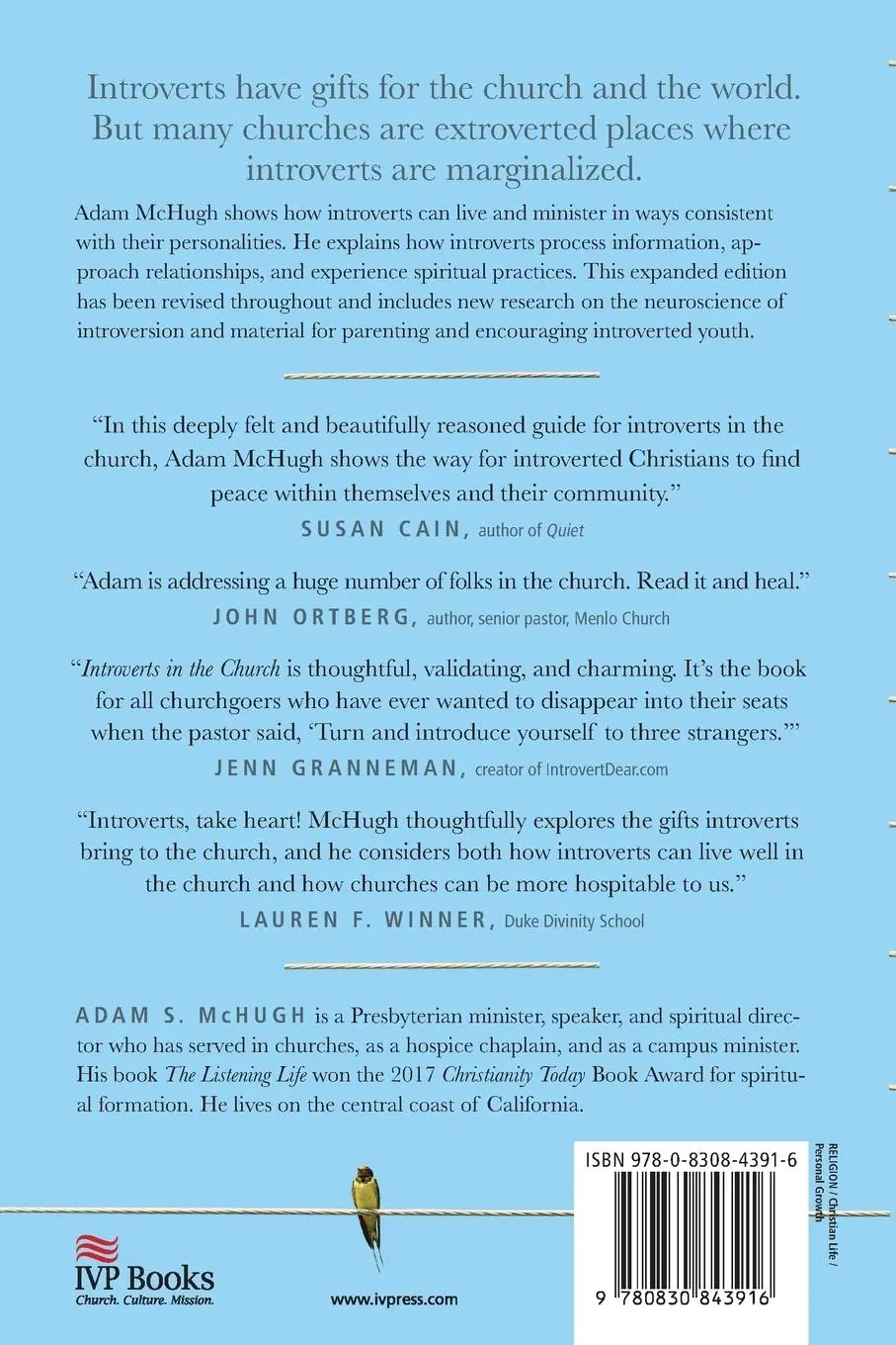 Rückseite: 9780830843916 | Introverts in the Church | Finding Our Place in an Extroverted Culture