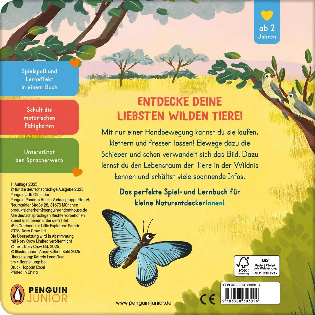 Bild: 9783328303916 | Komm mit nach draußen! Wilde Tiere | Kathrin Lena Orso | Buch | 10 S.