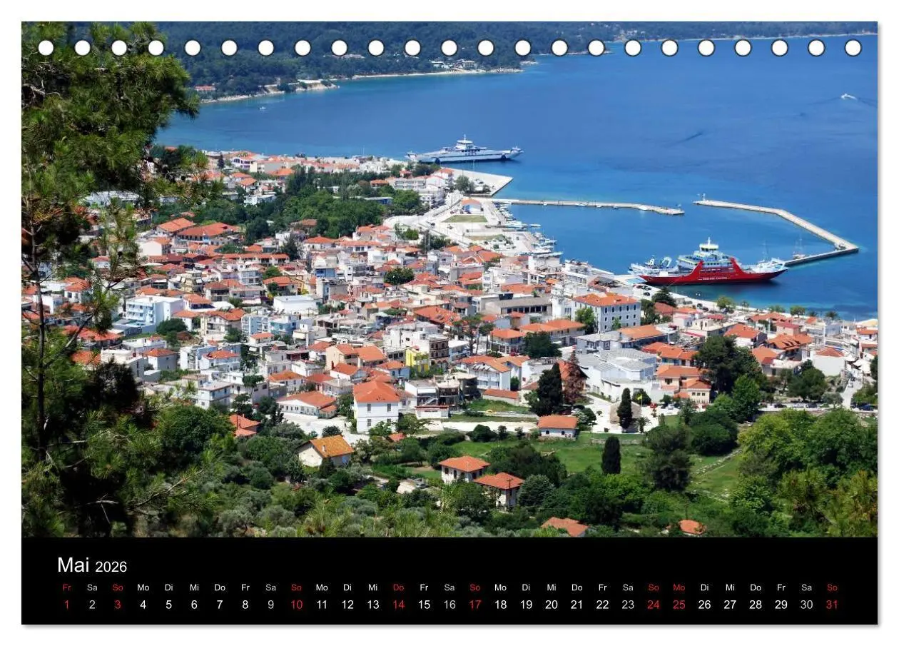 Bild: 9783516193916 | Griechenland - Insel Thassos (Tischkalender 2026 DIN A5 quer),...