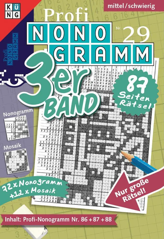 Cover: 9783905573916 | Profi-Nonogramm 3er-Band Nr. 29 | Rätsel fürs Auge | Conceptis Puzzles