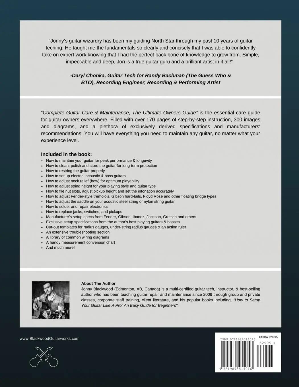 Rückseite: 9781989514016 | Complete Guitar Care &amp; Maintenance | The Ultimate Owners Guide | Buch