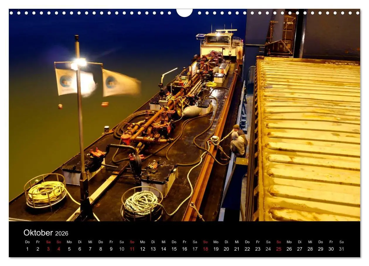 Bild: 9783516224016 | Binnenschiff Ahoi! (Wandkalender 2026 DIN A3 quer), CALVENDO...