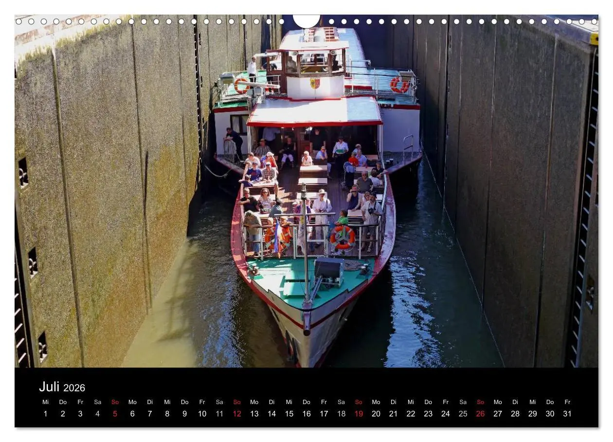 Bild: 9783516224016 | Binnenschiff Ahoi! (Wandkalender 2026 DIN A3 quer), CALVENDO...