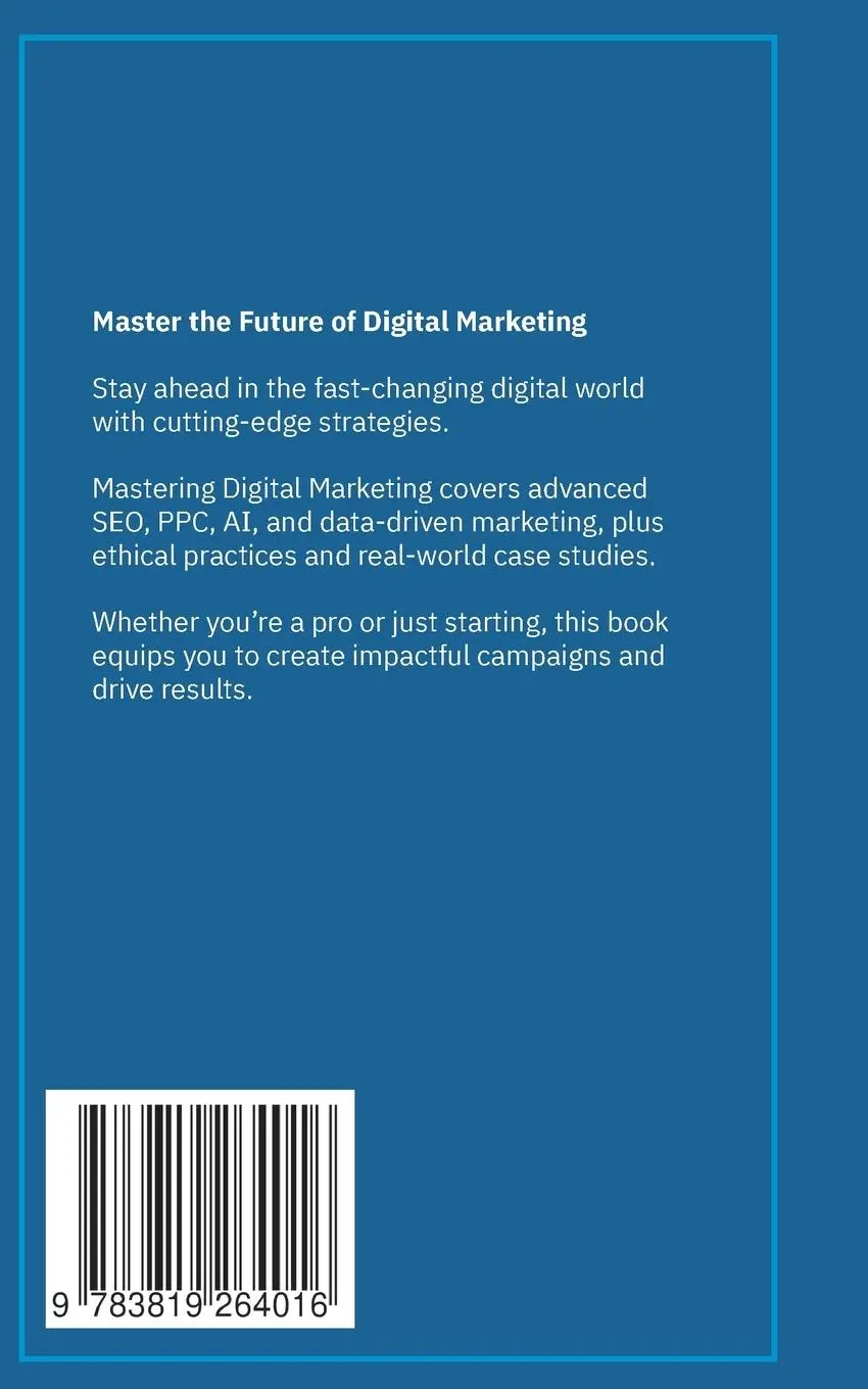 Rückseite: 9783819264016 | Mastering Digital Marketing | Comfort Ojukwu | Taschenbuch | Englisch