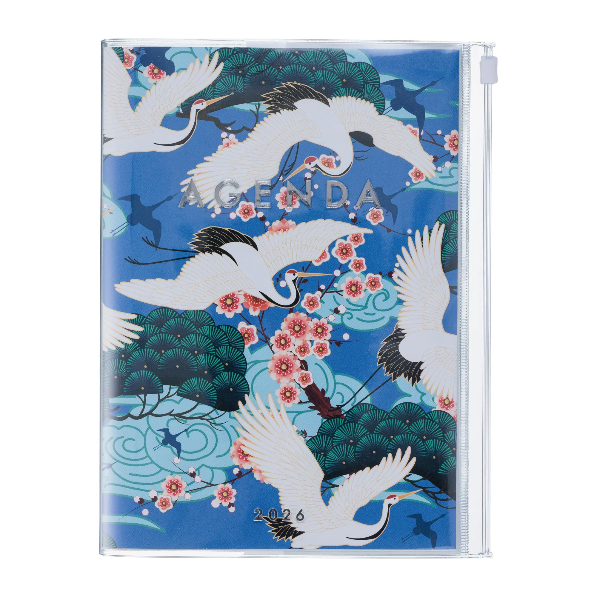 Cover: 4550045144116 | MARK'S 2025/26 Taschenkalender, A5 Japan / Birds // Blue | MARK'S Inc.