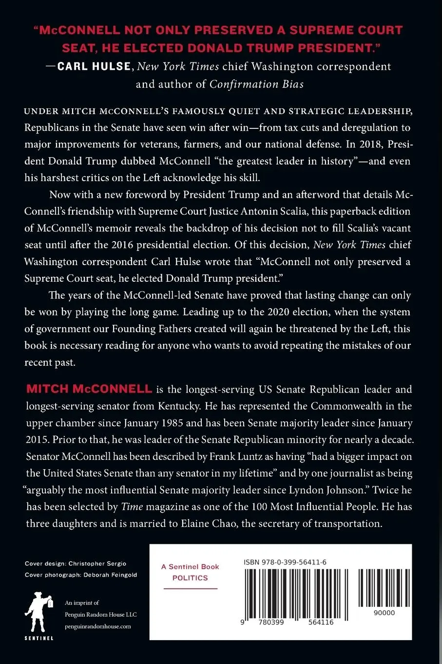 Rückseite: 9780399564116 | The Long Game | A Memoir | Mitch Mcconnell | Taschenbuch | Englisch