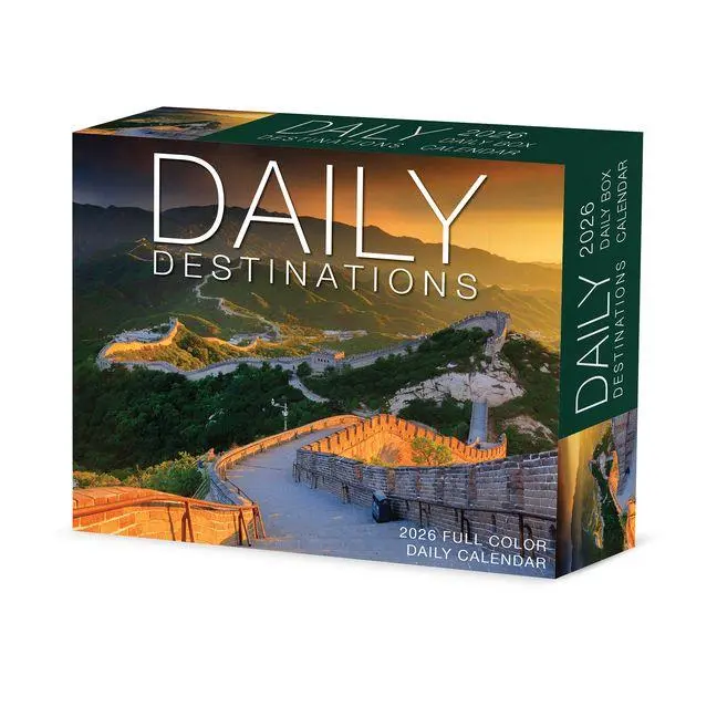 Cover: 9781549254116 | Daily Destinations 2026 Box Calendar | Willow Creek Press | Kalender