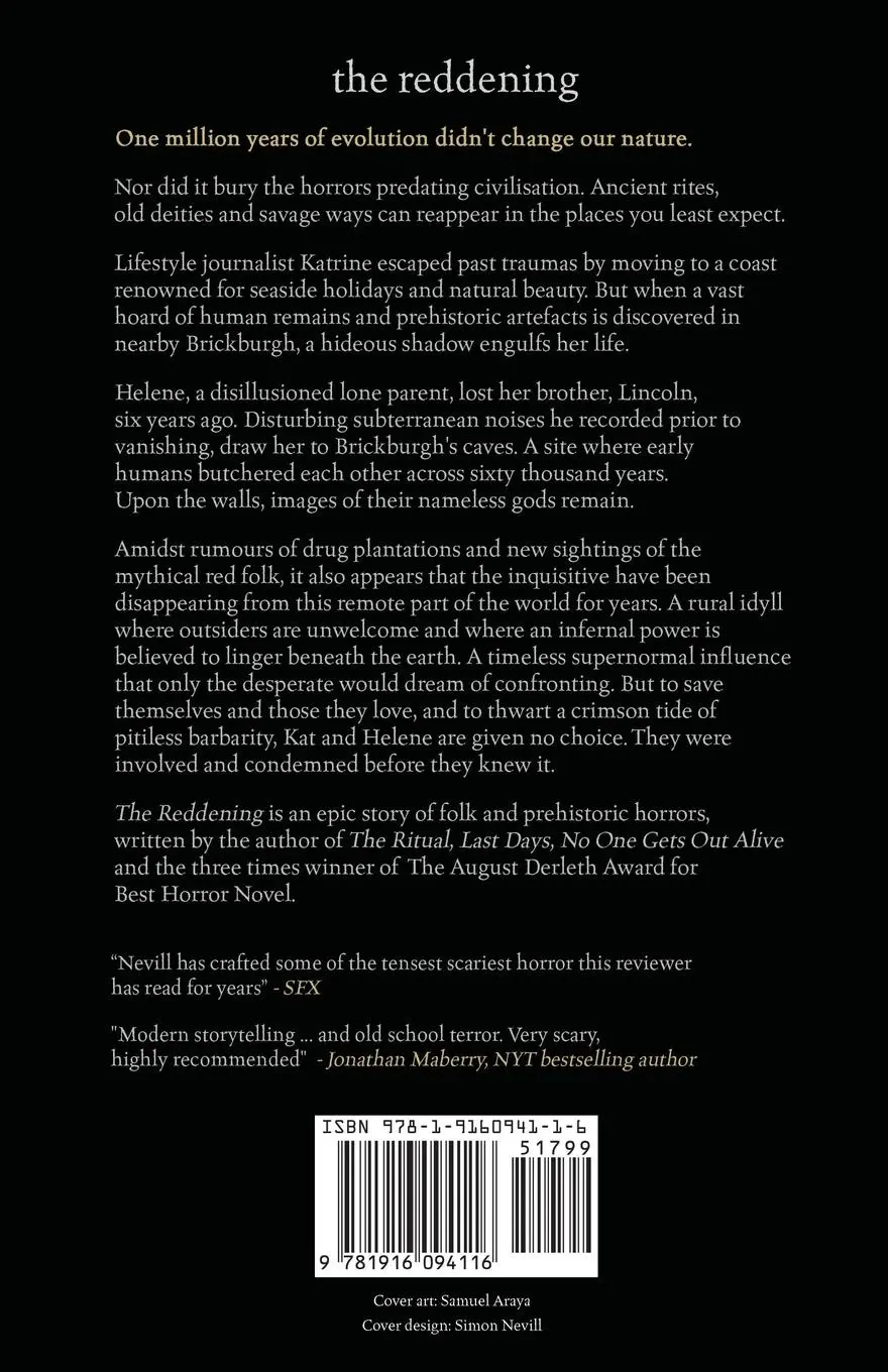 Rückseite: 9781916094116 | The Reddening | Adam Nevill | Taschenbuch | Kartoniert / Broschiert
