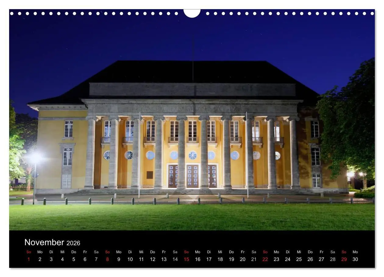 Bild: 9783516074116 | Oldenburg bei Nacht (Wandkalender 2026 DIN A3 quer), CALVENDO...