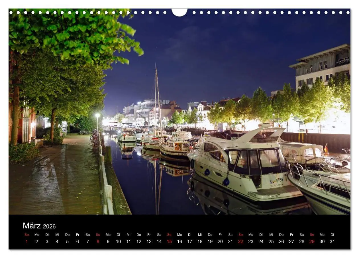 Bild: 9783516074116 | Oldenburg bei Nacht (Wandkalender 2026 DIN A3 quer), CALVENDO...