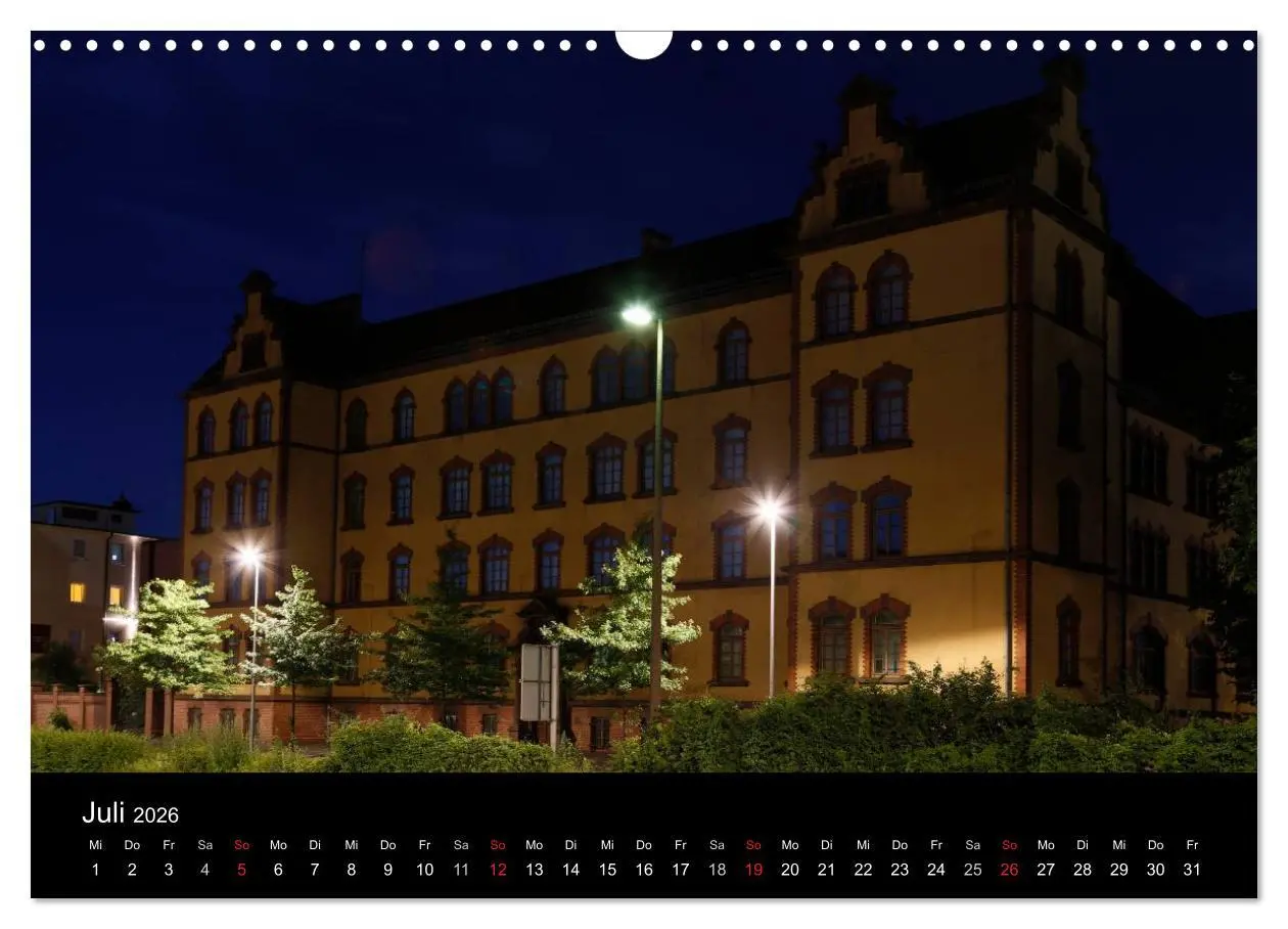 Bild: 9783516074116 | Oldenburg bei Nacht (Wandkalender 2026 DIN A3 quer), CALVENDO...