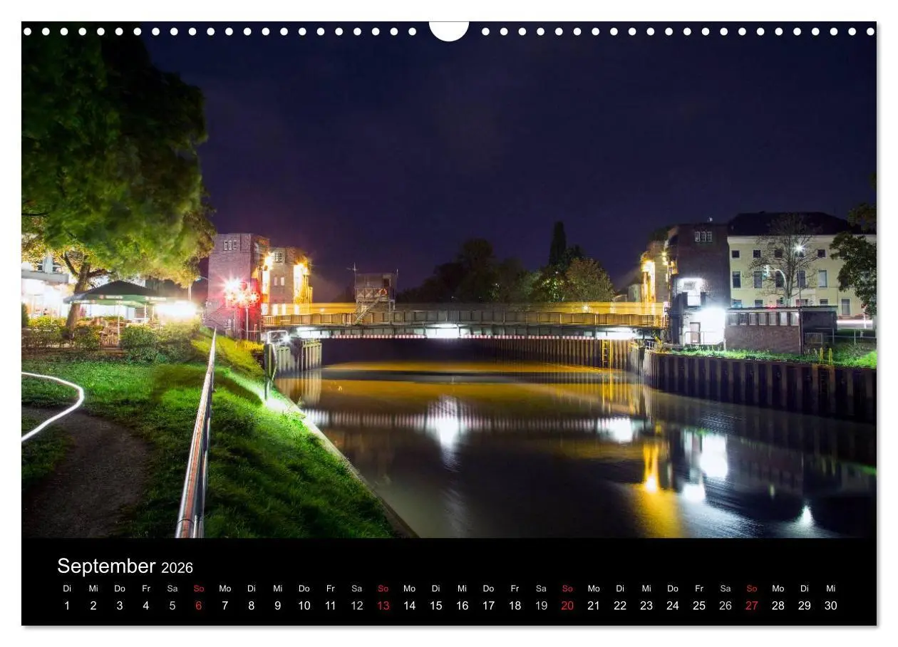 Bild: 9783516074116 | Oldenburg bei Nacht (Wandkalender 2026 DIN A3 quer), CALVENDO...
