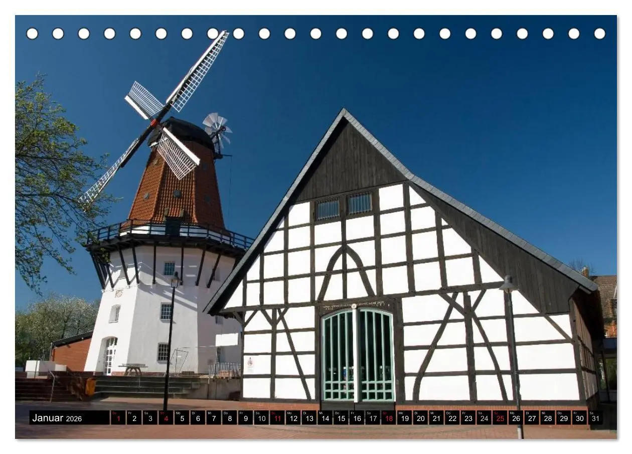 Bild: 9783516144116 | Windmühlen in Deutschland (Tischkalender 2026 DIN A5 quer),...