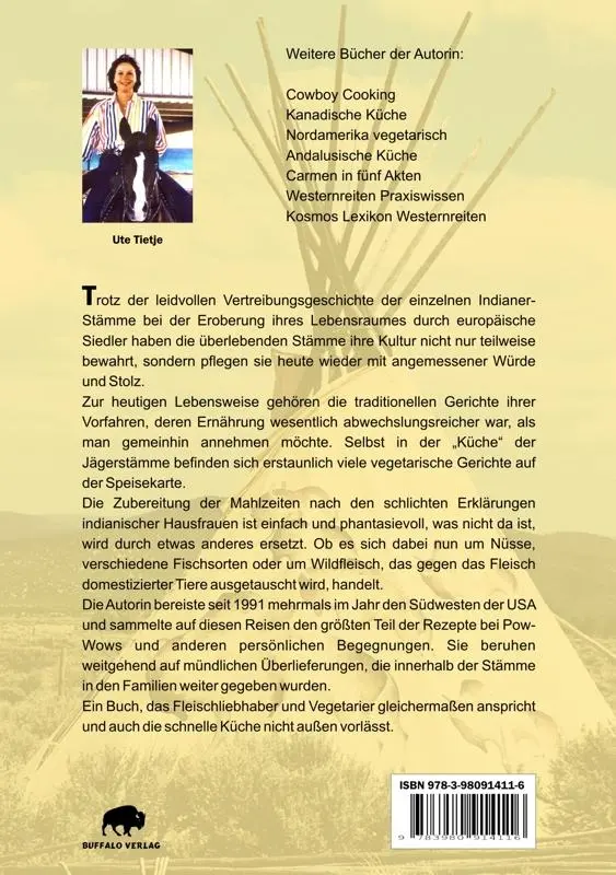 Rückseite: 9783980914116 | Indian Cooking | Indianische Küche des Südwestens und der Plains