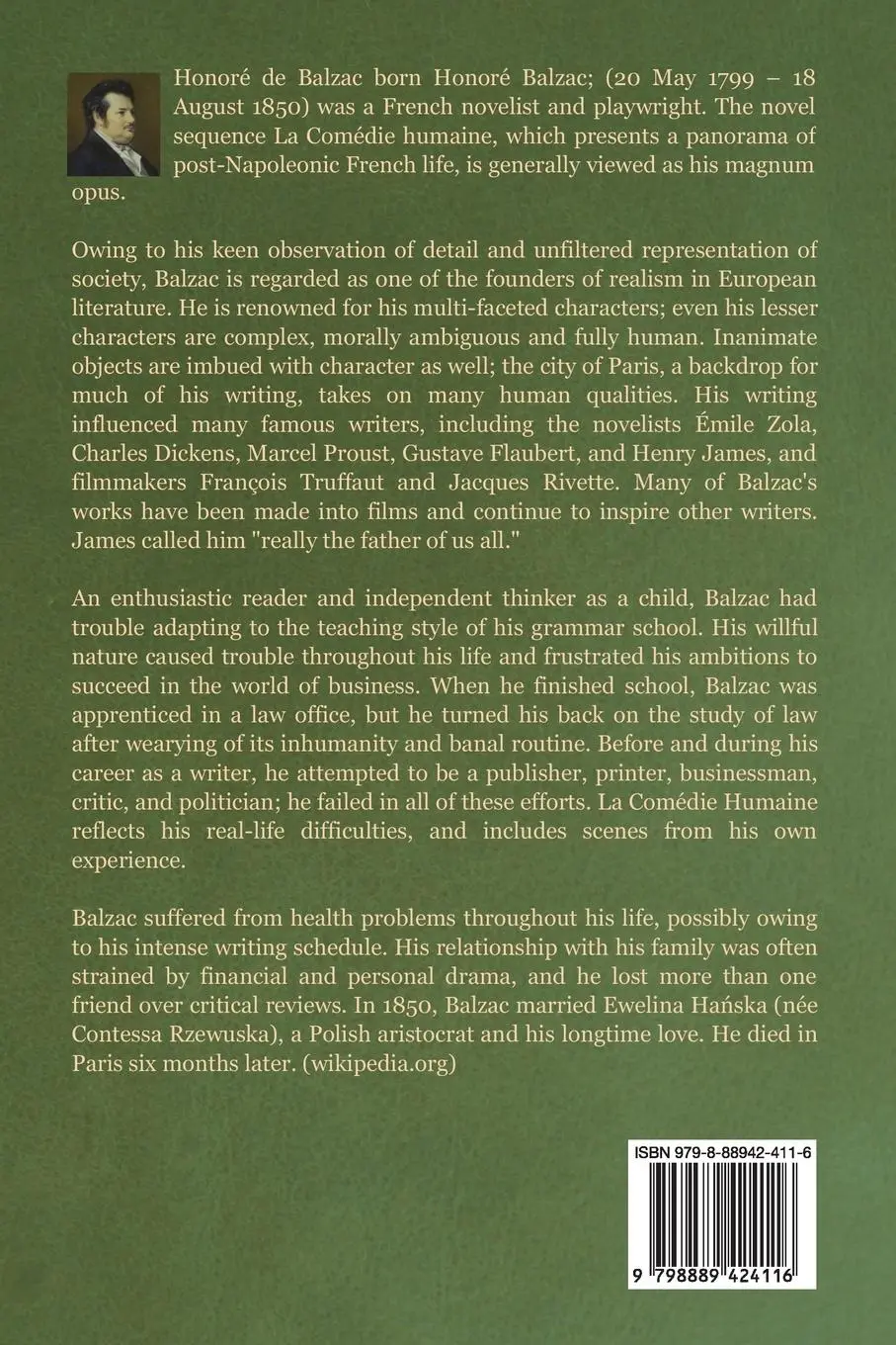 Rückseite: 9798889424116 | History of the Thirteen | Honoré de Balzac | Taschenbuch | Englisch