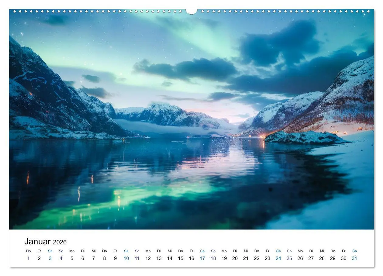 Bild: 9783457424216 | Aurora Borealis - Der Zauber der Nordlichter (Wandkalender 2026 DIN...