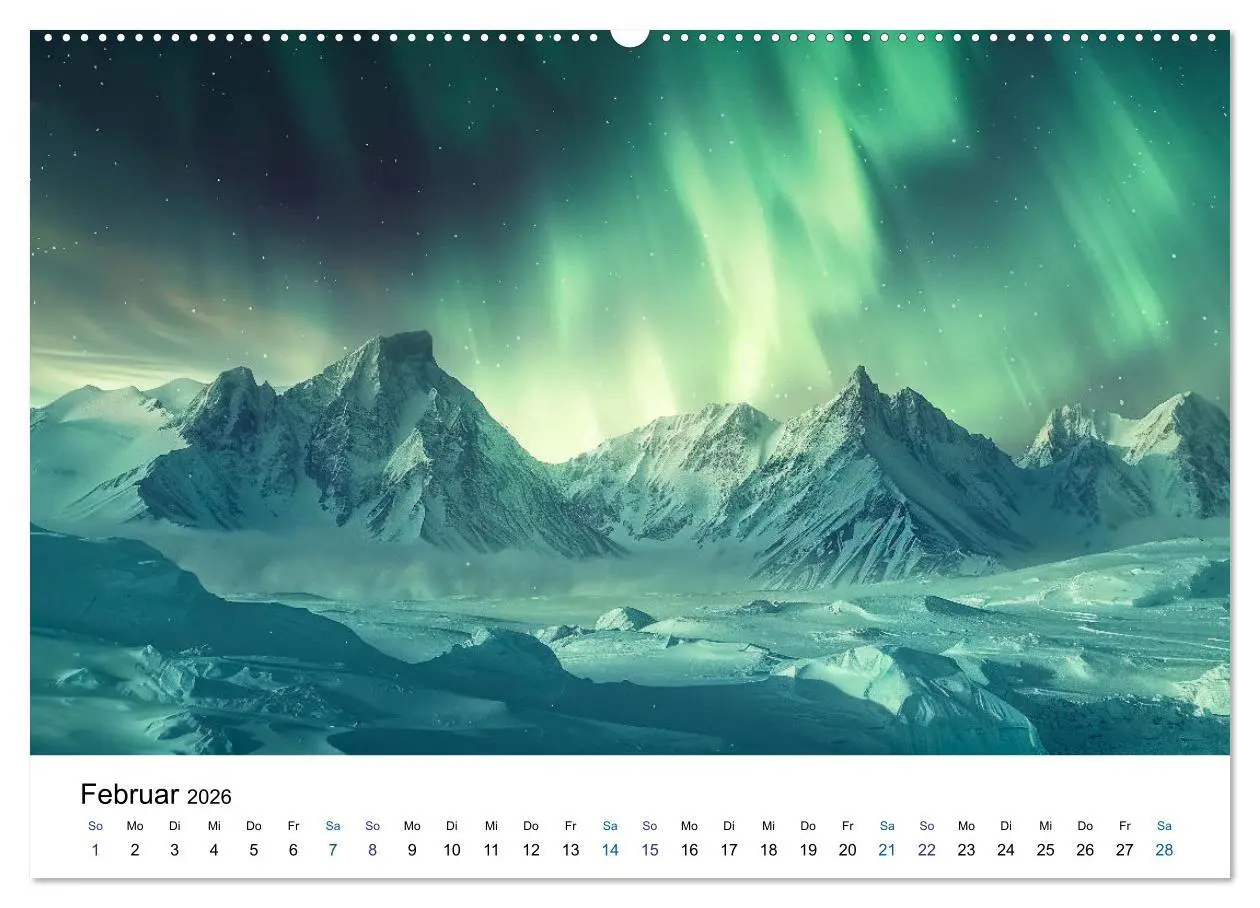 Bild: 9783457424216 | Aurora Borealis - Der Zauber der Nordlichter (Wandkalender 2026 DIN...