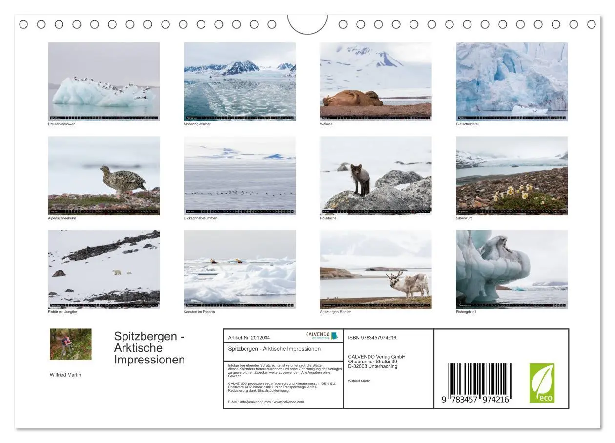 Bild: 9783457974216 | Spitzbergen - Arktische Impressionen (Wandkalender 2026 DIN A4...