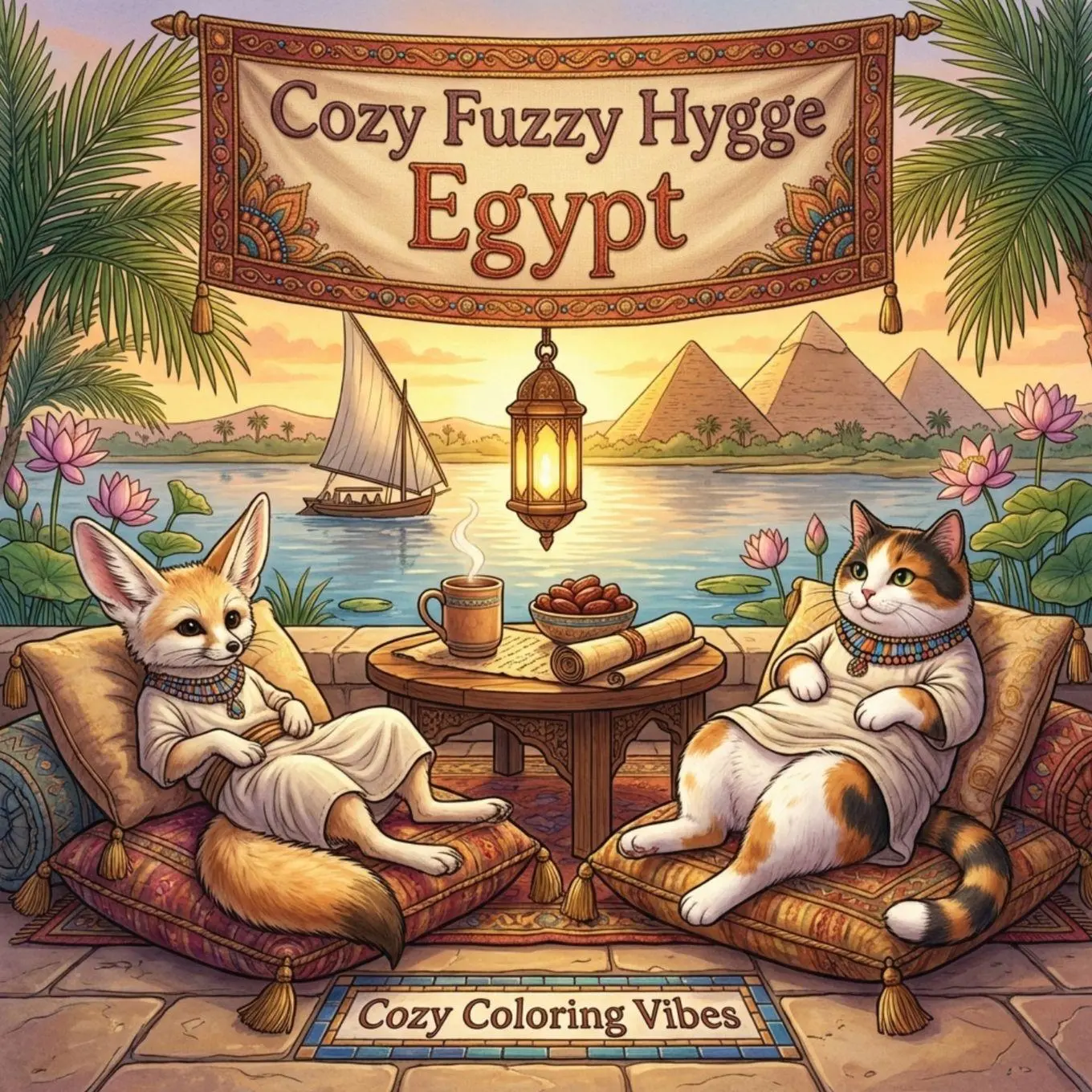 Cover: 9781965964316 | Cozy Fuzzy Hygge Egypt | Cozy Coloring Vibes | Taschenbuch | Englisch