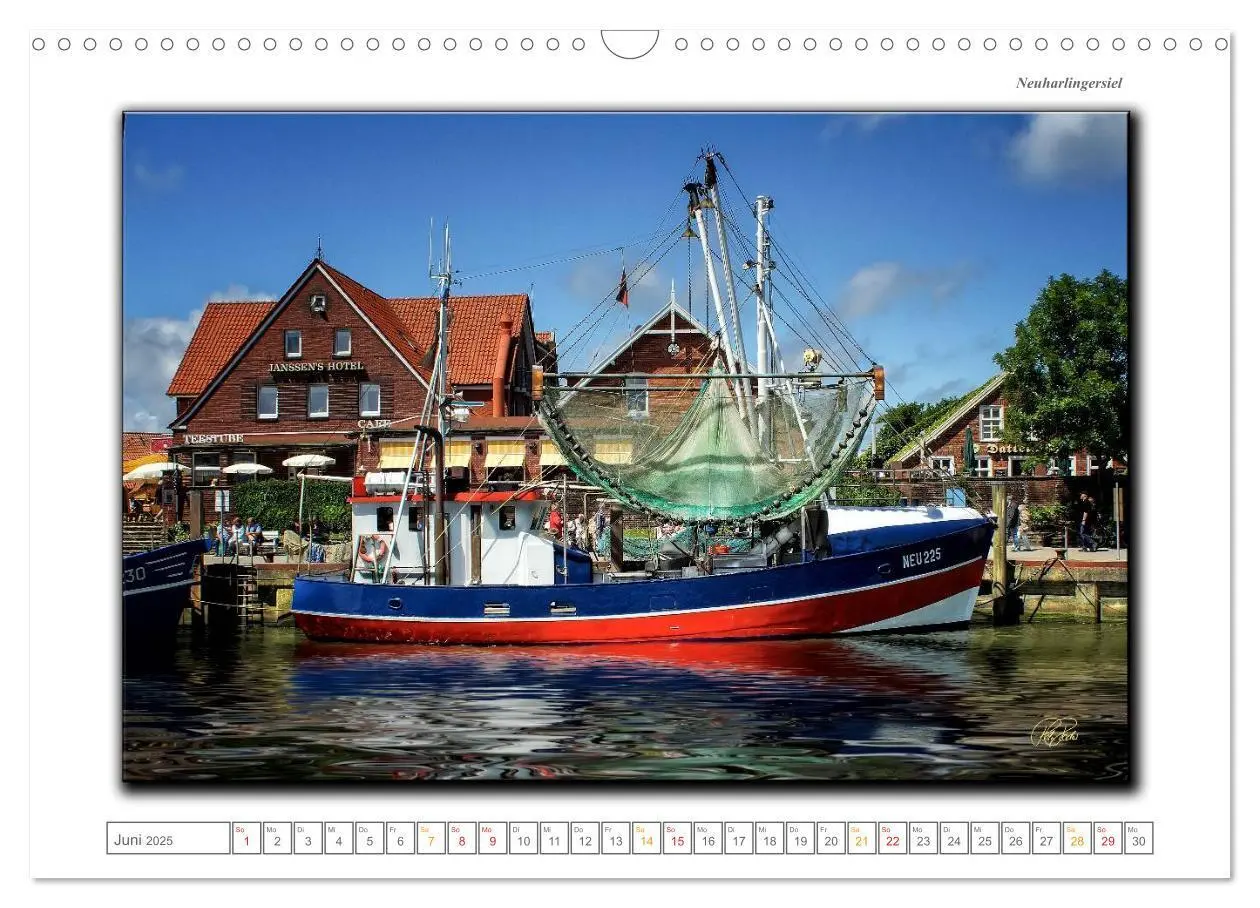 Bild: 9783435704316 | Ostfriesland - die bezaubernden alten Häfen (Wandkalender 2025 DIN...