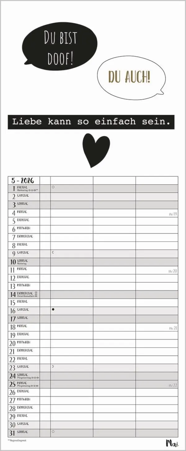 Bild: 9783731884316 | Visual Words Timer für 2 2026 | Verlag Korsch | Kalender | 14 S.