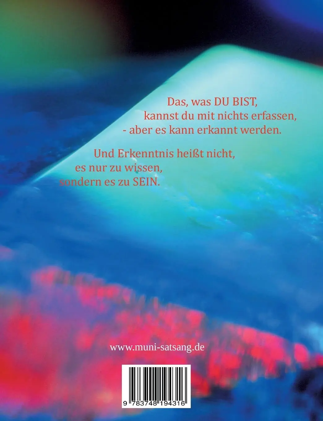Rückseite: 9783748194316 | Feuer der Erkenntnis | Muni M. Weber | Taschenbuch | 188 S. | Deutsch
